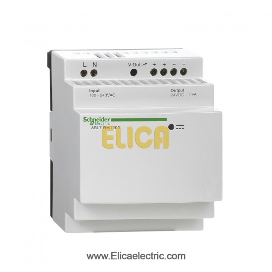 منبع تغذیه اشنایدر الکتریک 60 وات 24 ولت DC با ولتاژ ورودی 100 تا 240 ولت و خروجی 2.5 آمپر