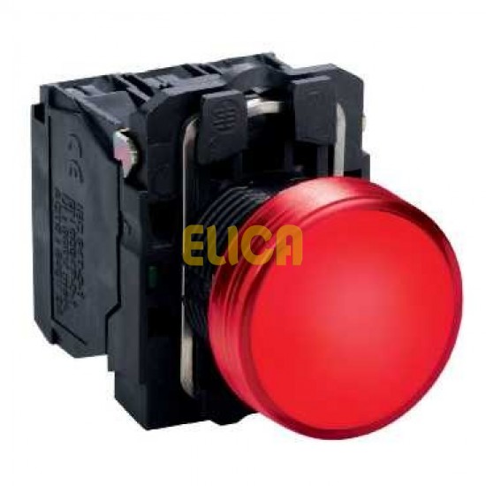 چراغ سیگنال قرمز پلاستیکی اشنایدر الکتریک با LED داخلی 24 ولت AC و DC
