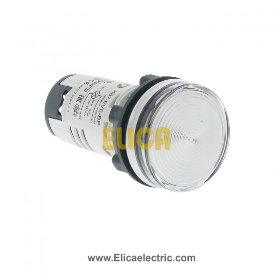 چراغ سیگنال باکالیت سفید اشنایدر الکتریک با LED داخلی 24 ولت AC و DC