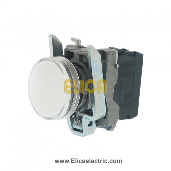 چراغ سیگنال فلزی سفید اشنایدر الکتریک با LED داخلی 230 تا 240 ولت AC