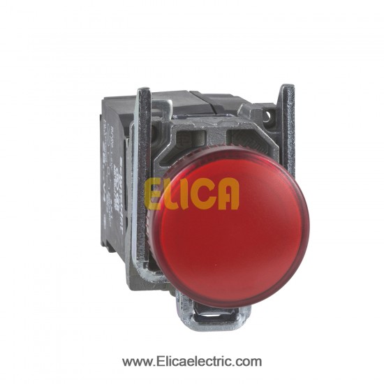 چراغ سیگنال فلزی قرمز اشنایدر الکتریک با LED داخلی 230 تا 240 ولت AC