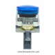 چراغ سیگنال فلزی آبی اشنایدر الکتریک با LED داخلی 230 تا 240 ولت AC
