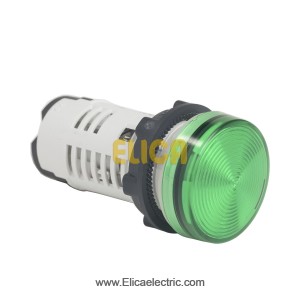 چراغ سیگنال باکالیت سبز با LED داخلی 120 ولت AC