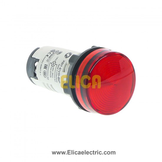 چراغ سیگنال باکالیت قرمز اشنایدر الکتریک با LED داخلی 24 ولت AC و DC