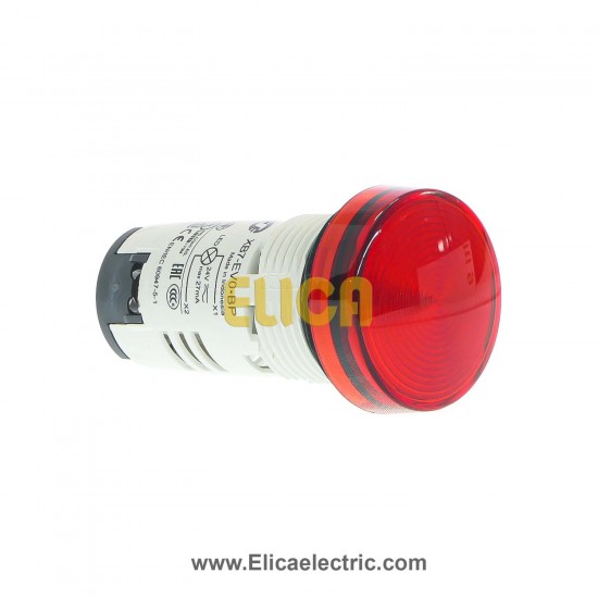 چراغ سیگنال باکالیت قرمز اشنایدر الکتریک با LED داخلی 24 ولت AC و DC