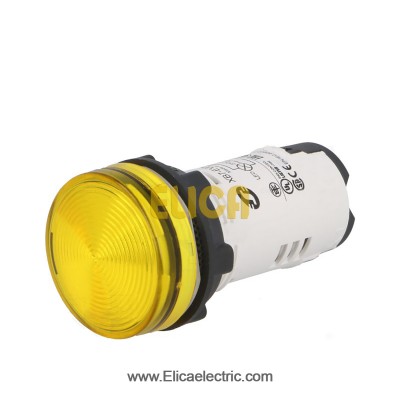 چراغ سیگنال باکالیت زرد با LED داخلی 120 ولت AC