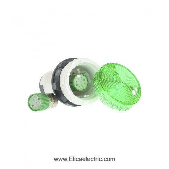 لامپ LED سبز جهت BA 9s با ولتاژ 110 ولت AC و DC